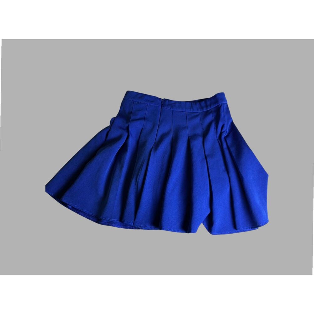 Princess Polly Blue Pleated Mini Skater Skirt Women's US 6